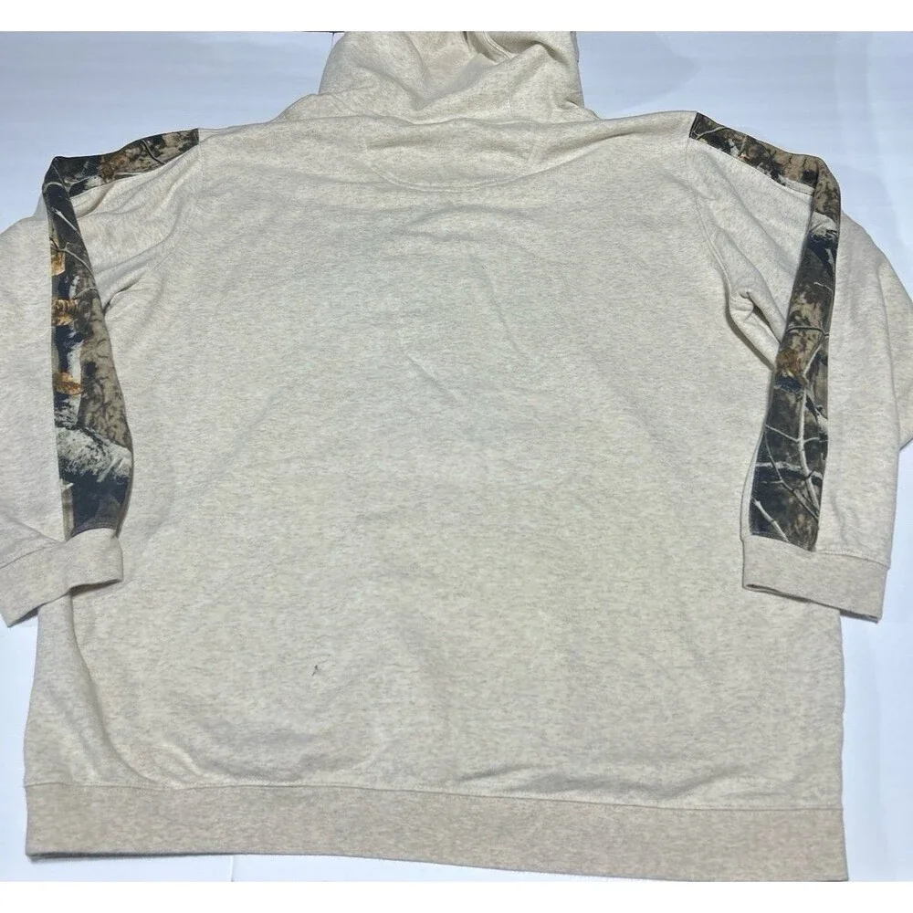 Legendary Whitetails Men's 2XT Oatmeal Heather Camo Accents Graphic Hoodie